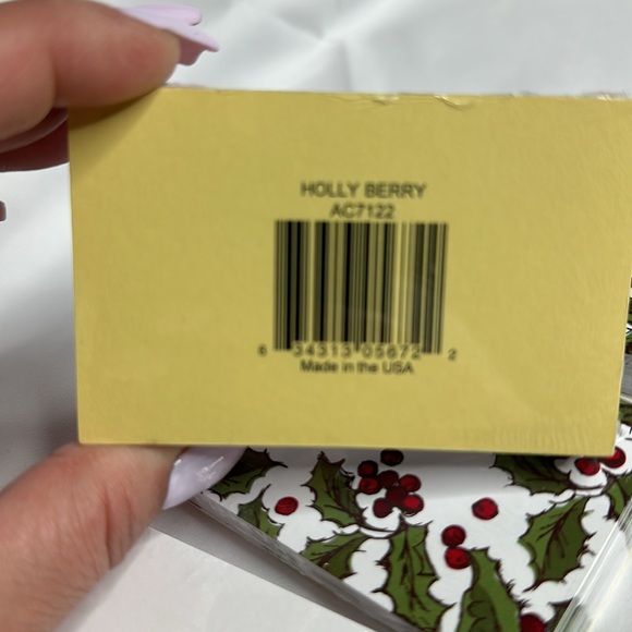 Holly Berry Enclosure Card 3.5x2.25" Pack of 50 - Picture 4 of 6